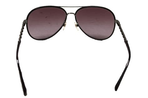 chanel sunglasses bc15243457|CHANEL Sunglasses: Pilot Sunglasses, metal & calfskin — .